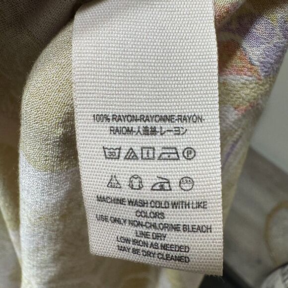 Free People Drift Away Boho Bishop Sleeves Tunic Cold Shoulder Dress Sz S Flowy - Picture 10 of 11